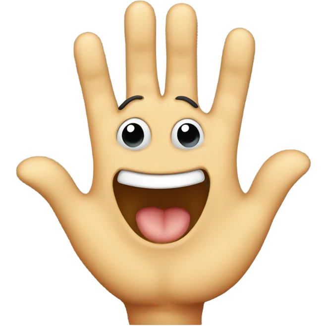 Fingers crossed with smile  emoji