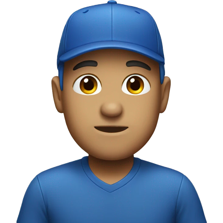 blue cap emoji