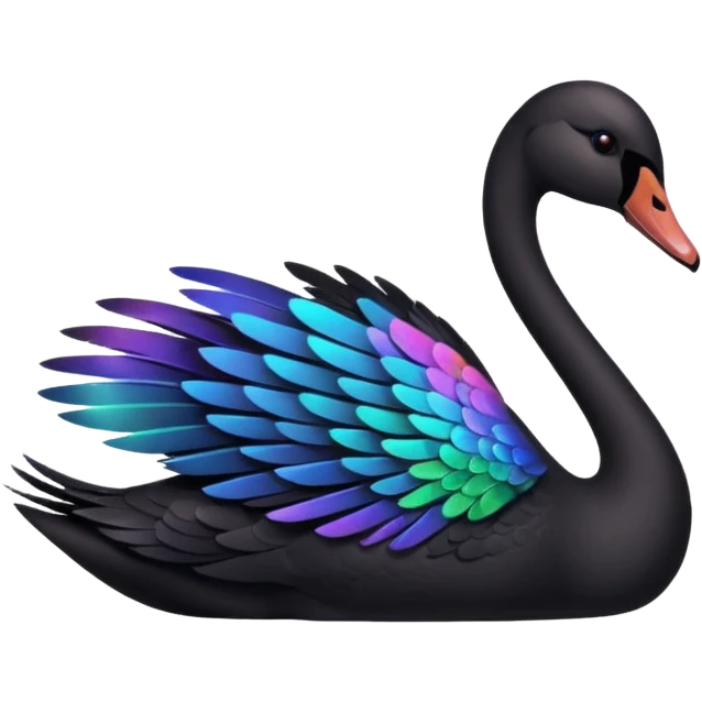 Black swan emoji