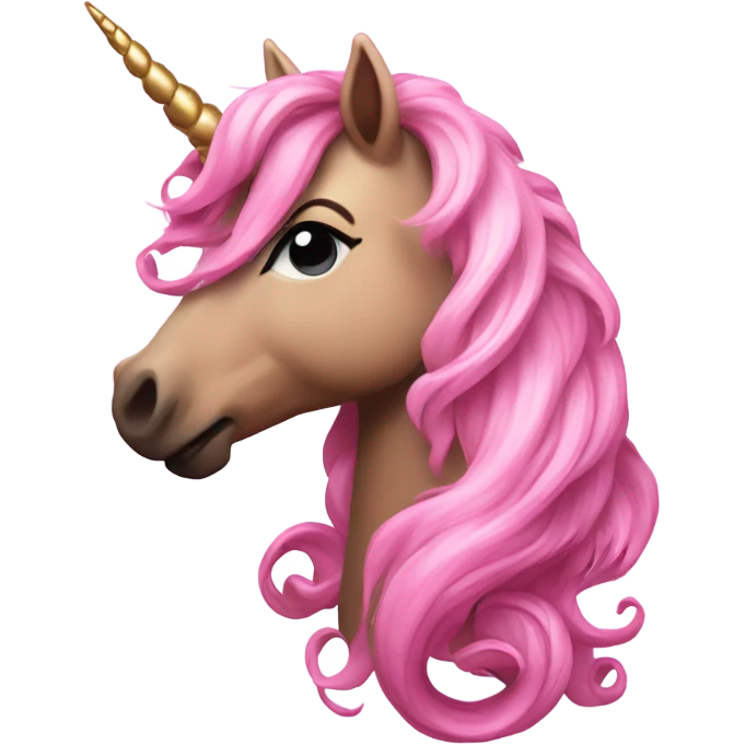 Unicorn pink emoji