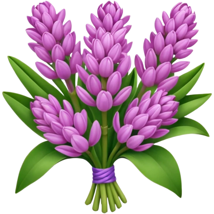 a light margenta bouquet of Hyacinth emoji