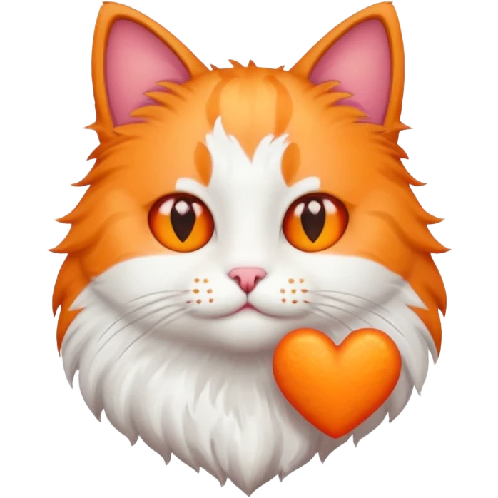 Cat with a heart emoji