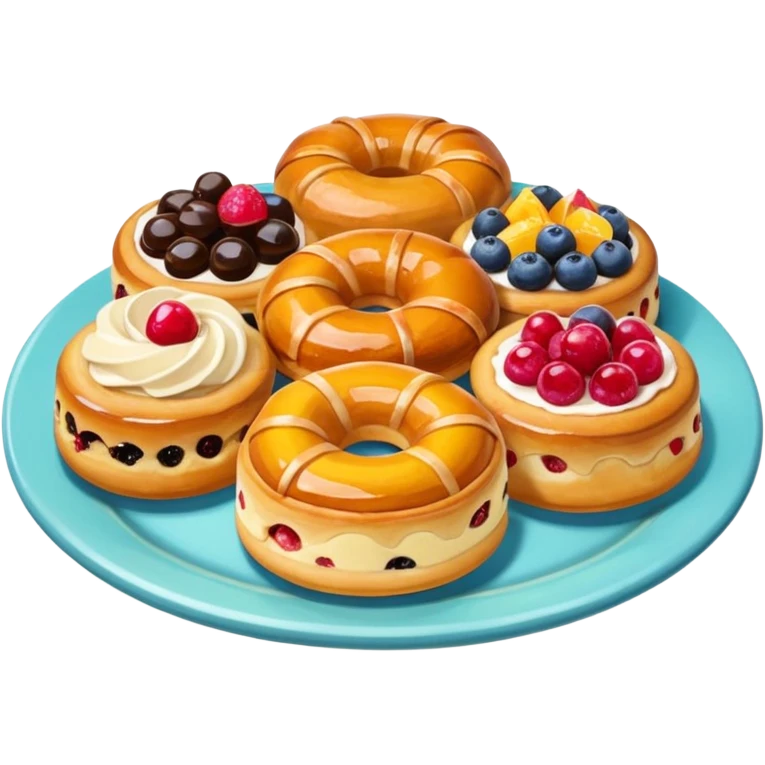 Pastry plate emoji