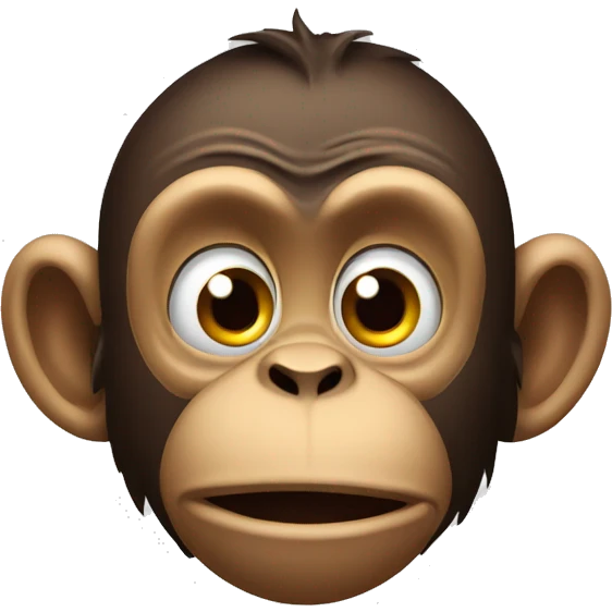 Frightened monkey emoji