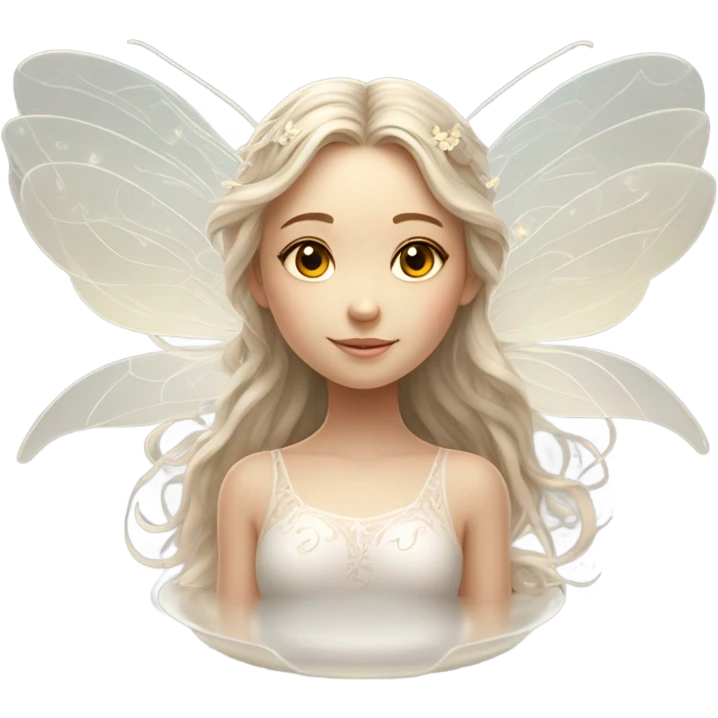 girl with fairy wings on platter emoji