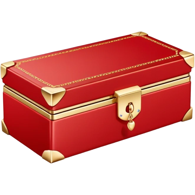 red Cartier box with  bracelet  emoji