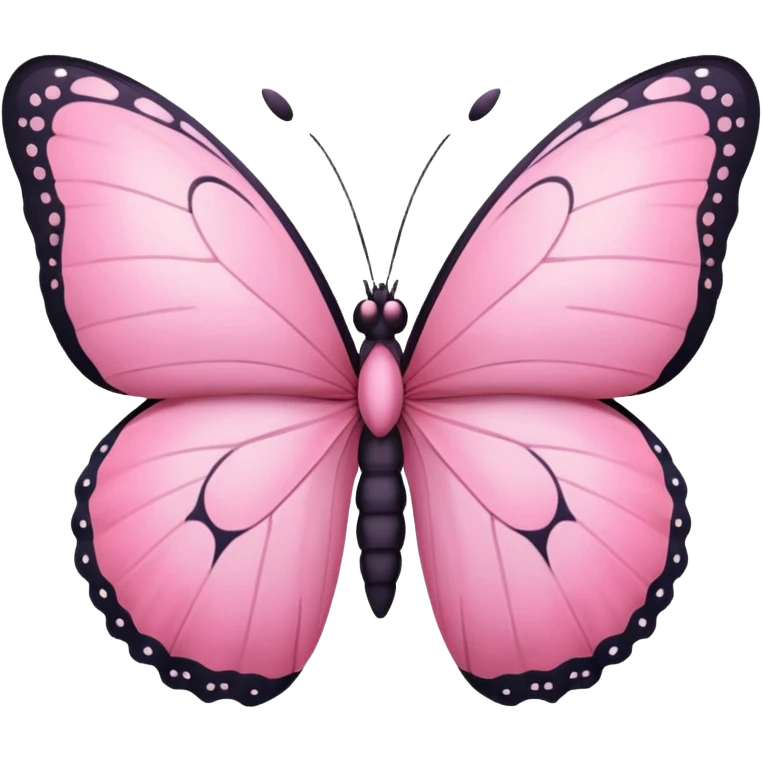 Pink cute butterfly emoji