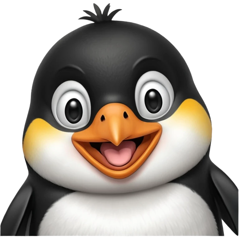 Penguin  laughing emoji