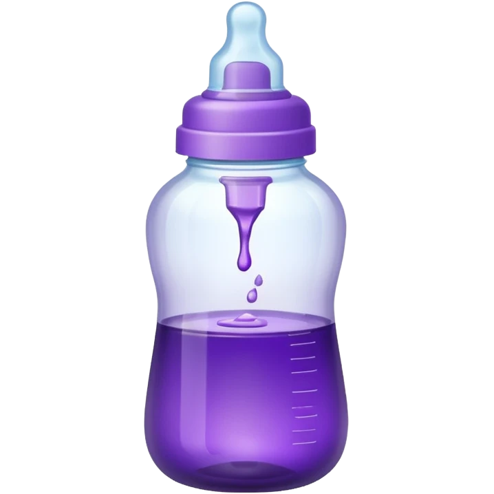 baby bottle with purple liquid emoji