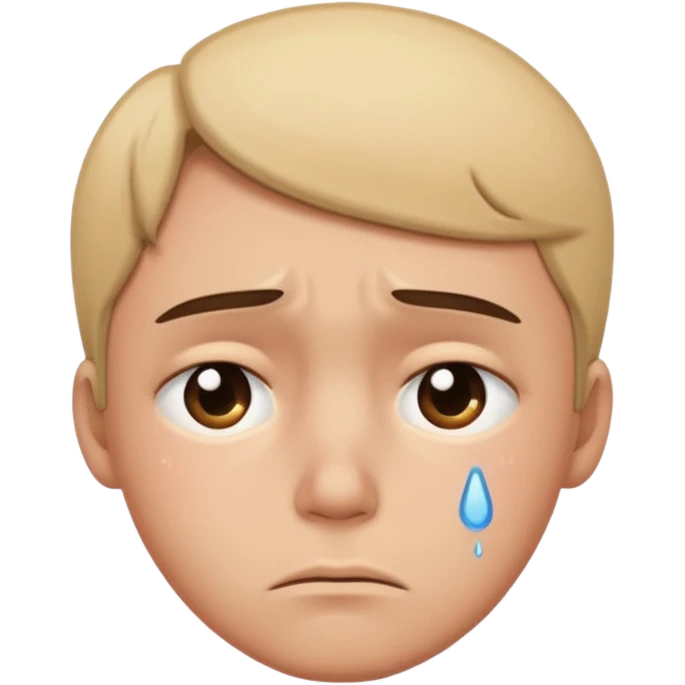 una persona mirándose con inseguridad, expresión triste y mirada hacia abajo emoji