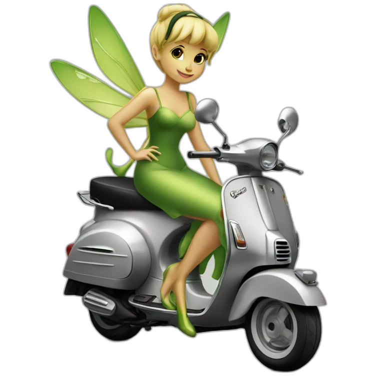 vespa black and tinkerbell emoji
