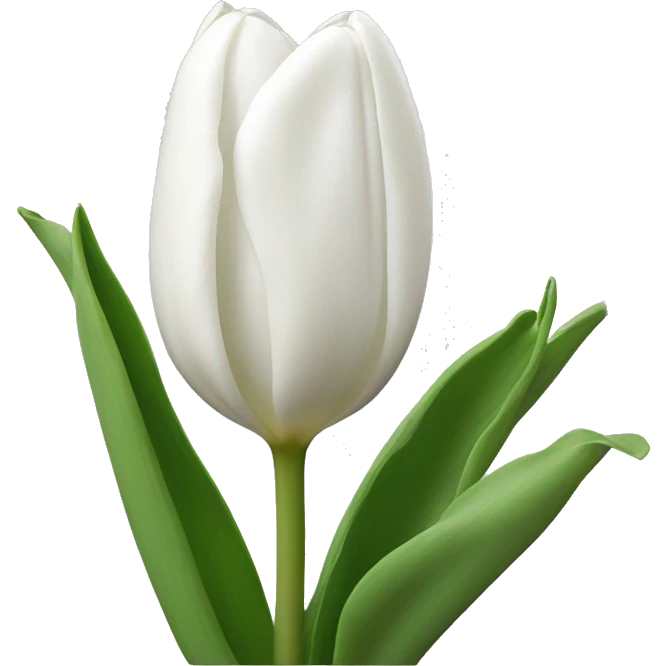 White tulips emoji