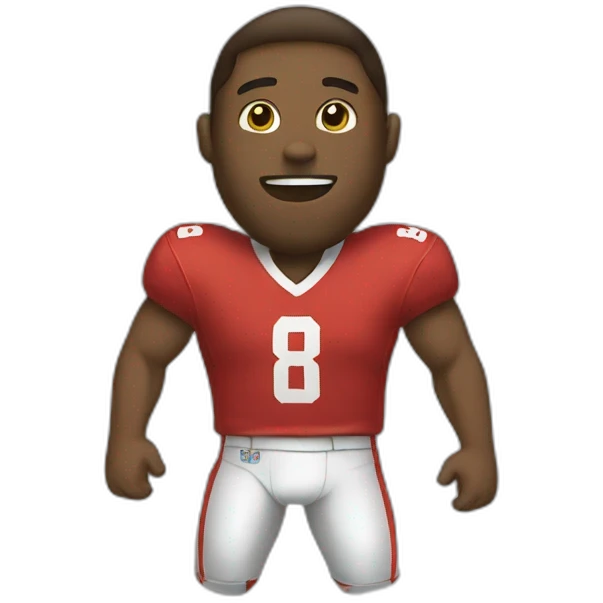 T-shirt football emoji