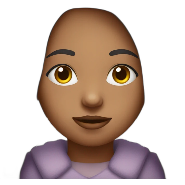 Fille avec un gros nez emoji