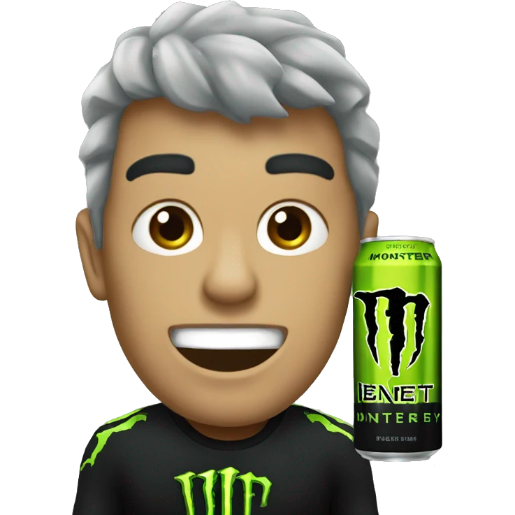 Monster energy drink iphone 16 style emoji