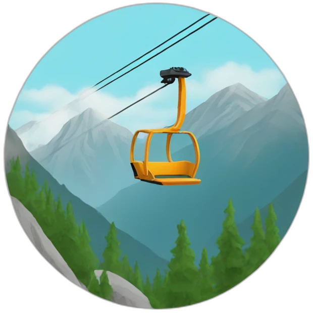 mountain chair lift emoji