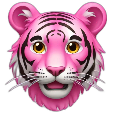 Pink tiger emoji