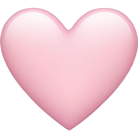 Light pink heart  emoji