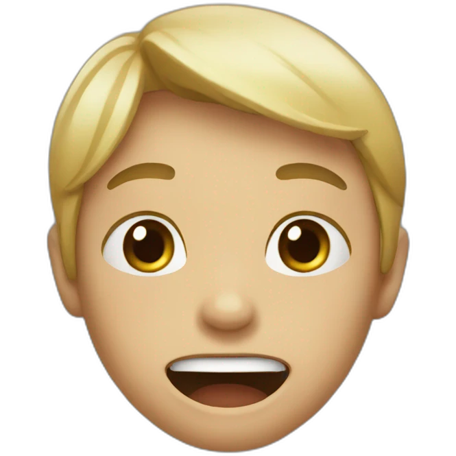 a teenager crying with laughter emoji