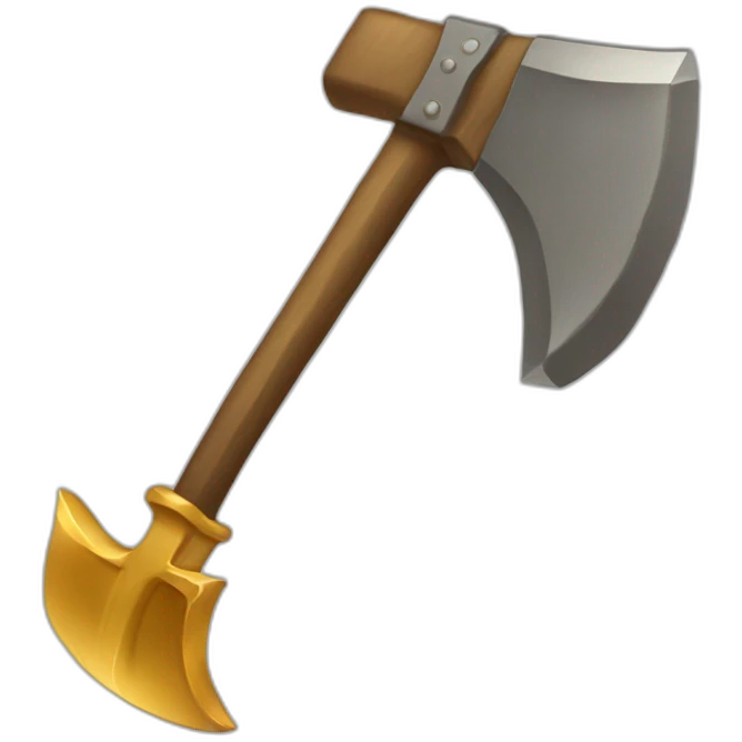 gold miner pickaxe emoji