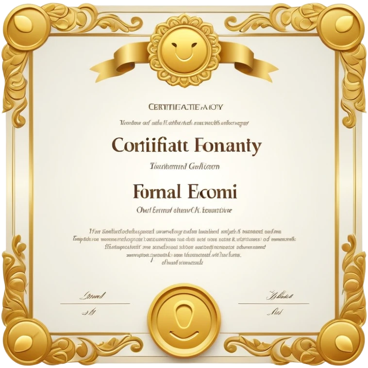 certificate  emoji