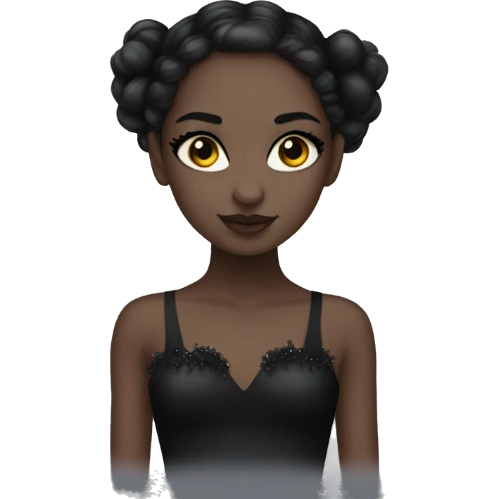 Black swan girl emoji