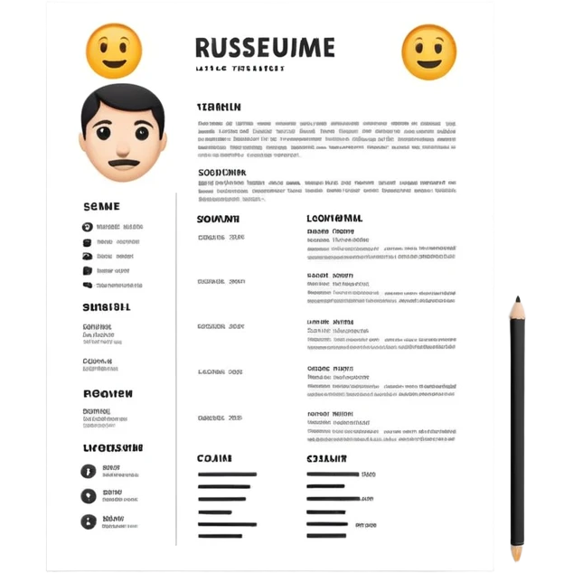 resume on paper emoji