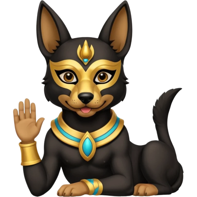 Star Wars Begging posed puppy Anubis  emoji