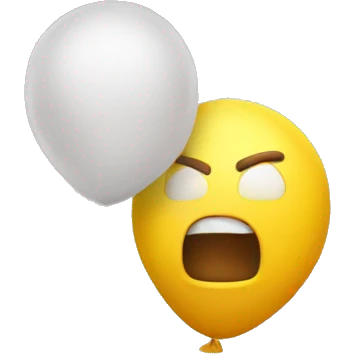 blowing up a balloon emoji