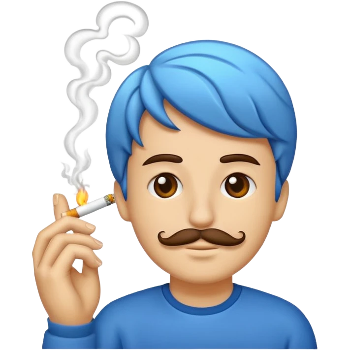 wave smoking a cigarette emoji