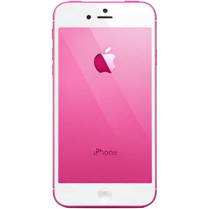 Pink iPhone 16 emoji