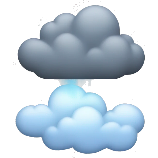 cloud that is a computer emoji