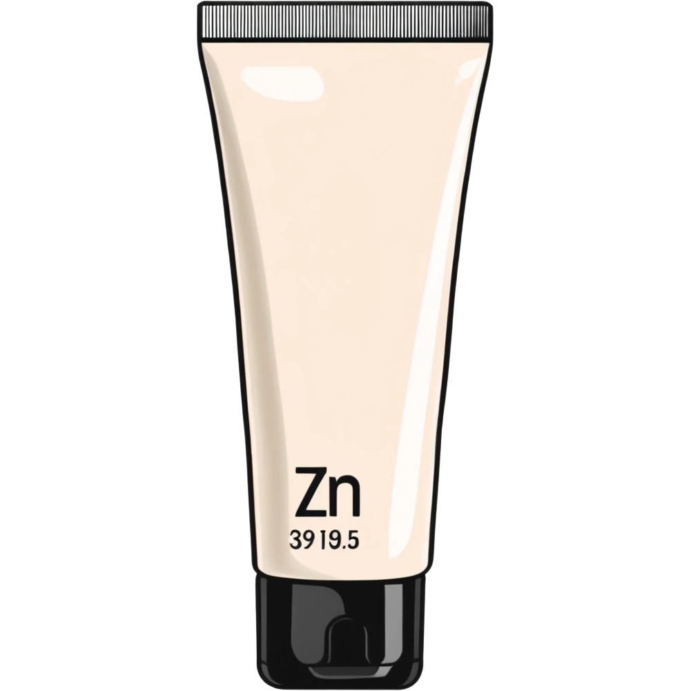 zinc oxide sunscreen tube emoji