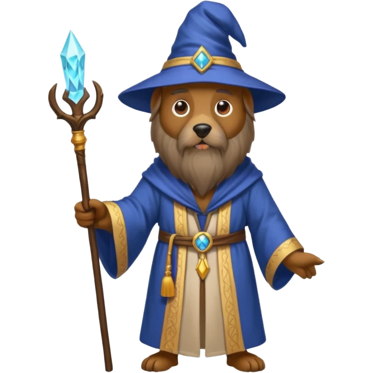 Dog wizard emoji