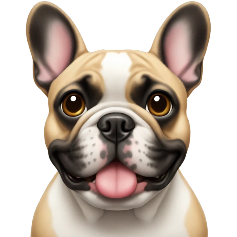 A French bulldog  emoji