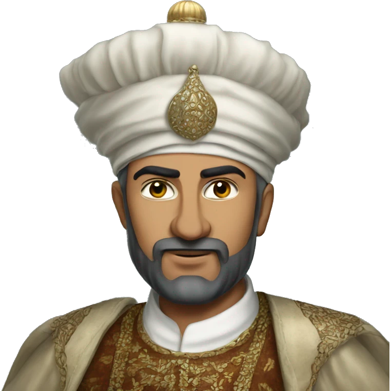 Suleiman the Magnificent in Ottoman clothing emoji