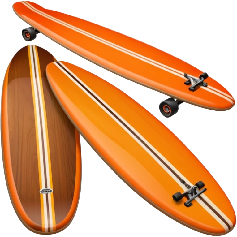 surfboard, Wooden Longboard emoji
