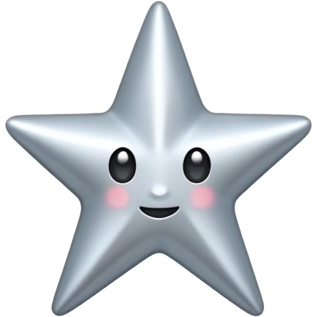 A SILVER STAR SPARKLE emoji