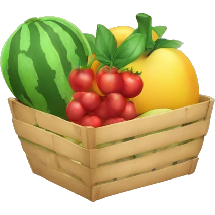 agricultural with fruits emoji