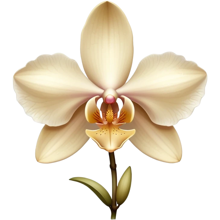 Beige orchid emoji