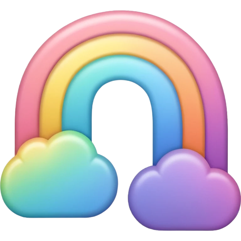 Pastel rainbow emoji