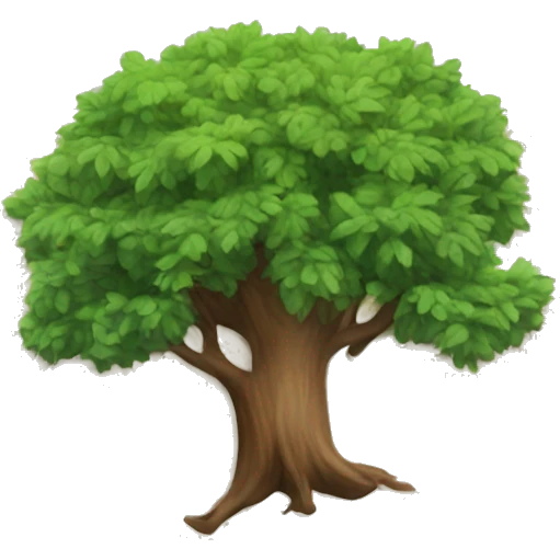 a book with a tree emoji