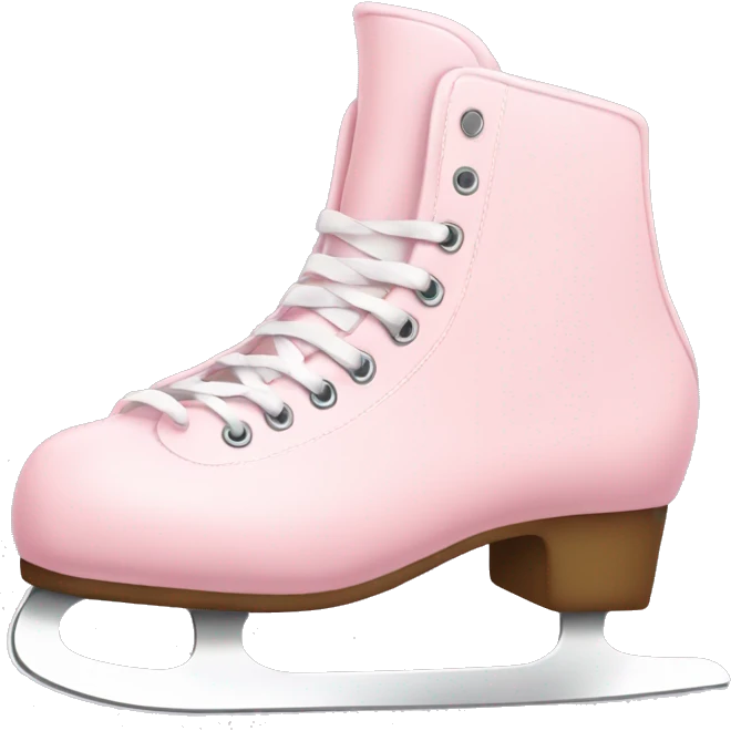 pastel pink ice skates emoji