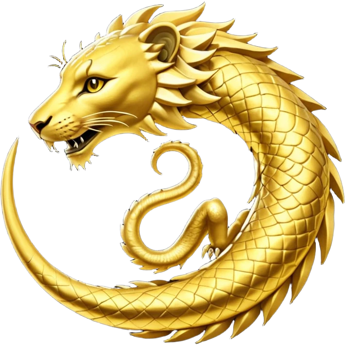 Elder Scrolls Online Lioneating its tail Ouroboro emoji