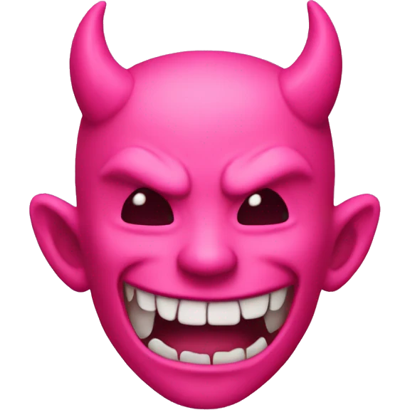 Pink devil emoji