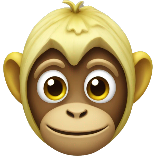 Banana monkey emoji