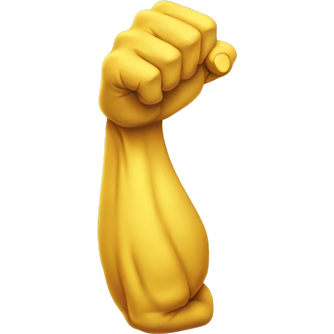 yelllow muscle arm emoji