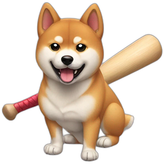 shiba-with-baseball-bat emoji