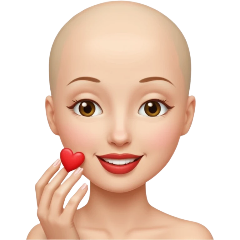 Kiss👩‍🦲 emoji