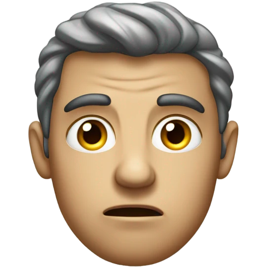 Disgusted and apathetic emoji